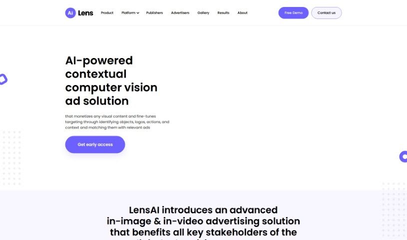 Screenshot of Lens AI