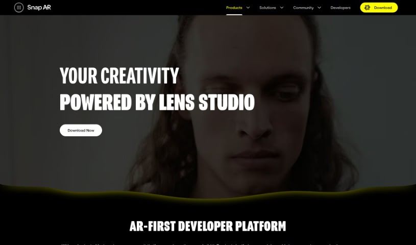 Screenshot of Lens Studio