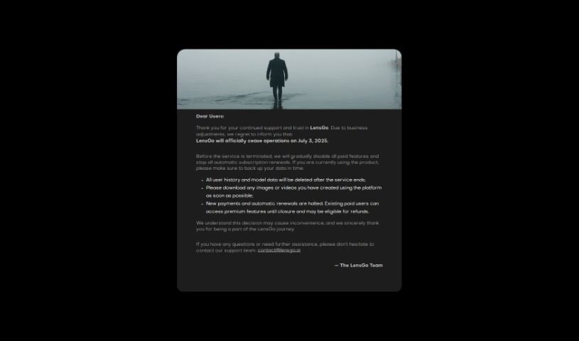 Screenshot of LensGo