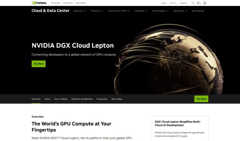 Screenshot of Lepton AI