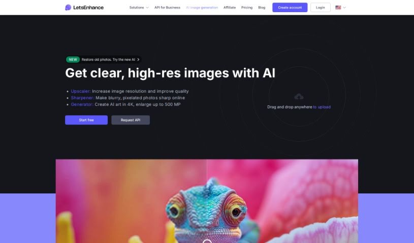 Screenshot of Let’s Enhance