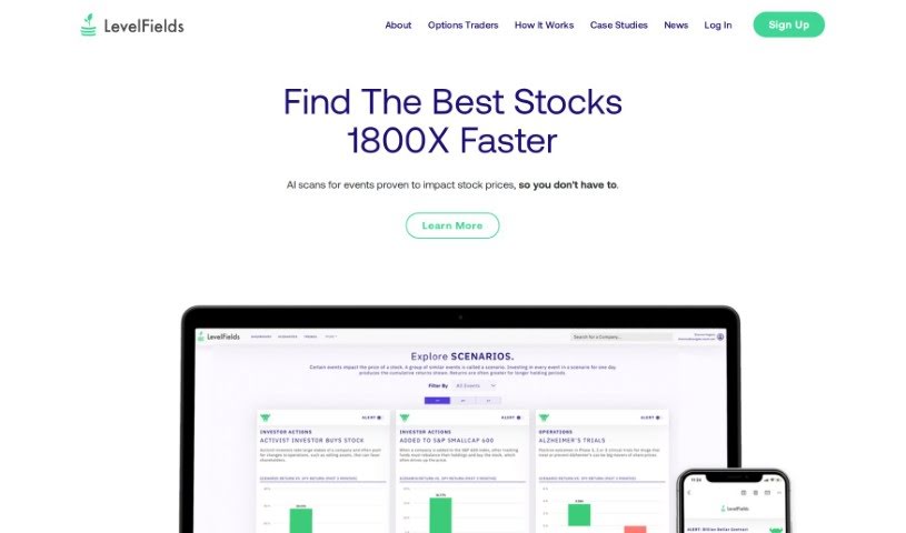Screenshot of LevelFields AI