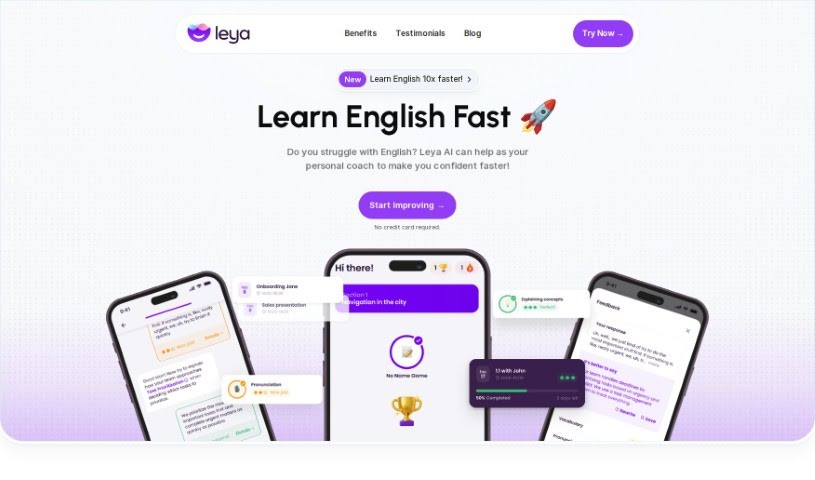 Screenshot of Leya AI