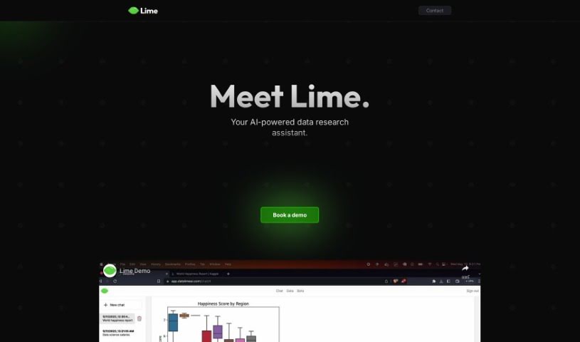 Screenshot of Lime Ai