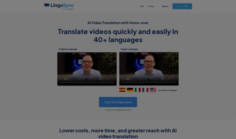 Screenshot of LingoSync
