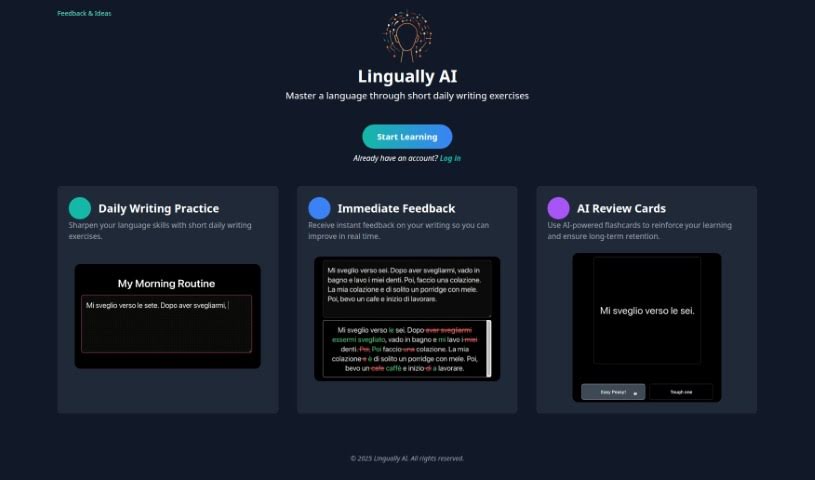 Screenshot of Lingually