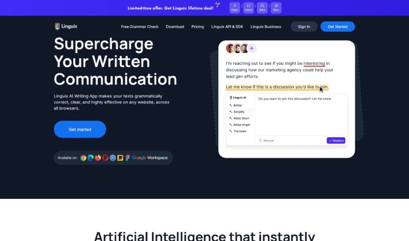 Screenshot of Linguix