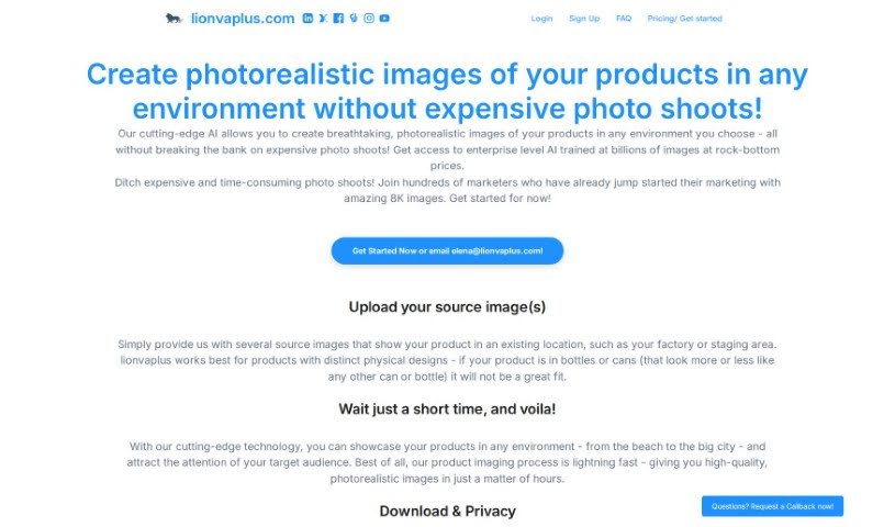 Screenshot of Lionvaplus.com