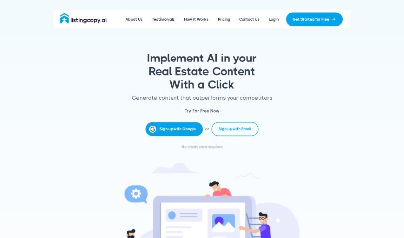 Screenshot of Listing Copy AI
