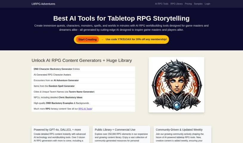 Screenshot of LitRPG Adventures