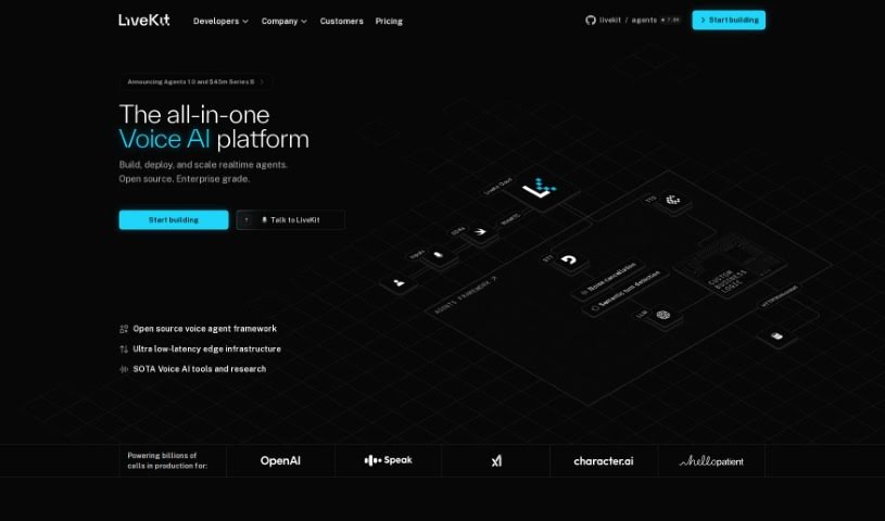 Screenshot of LiveKit