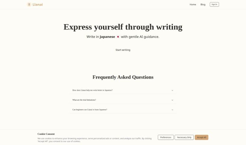 Screenshot of Llanai