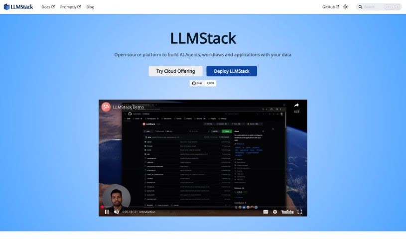 Screenshot of LLMStack