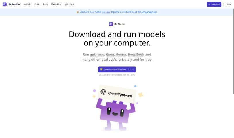 Screenshot of LM Studio