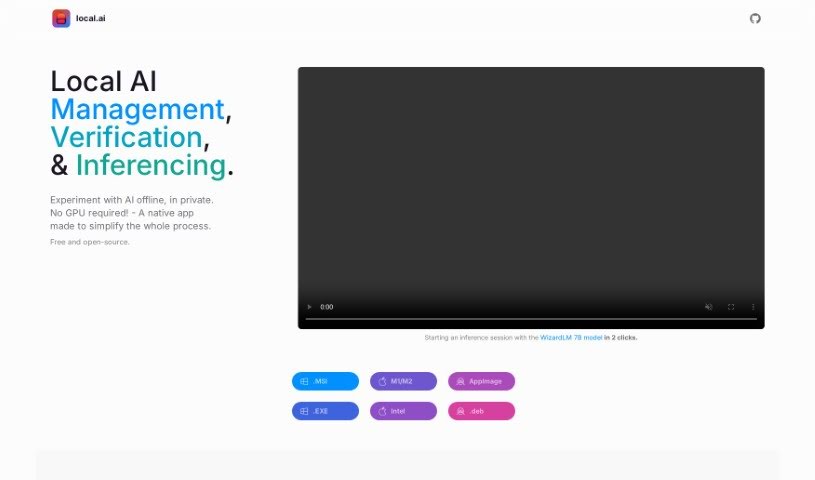 Screenshot of Local AI
