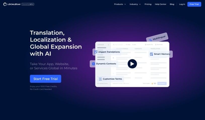 Screenshot of Locales.ai