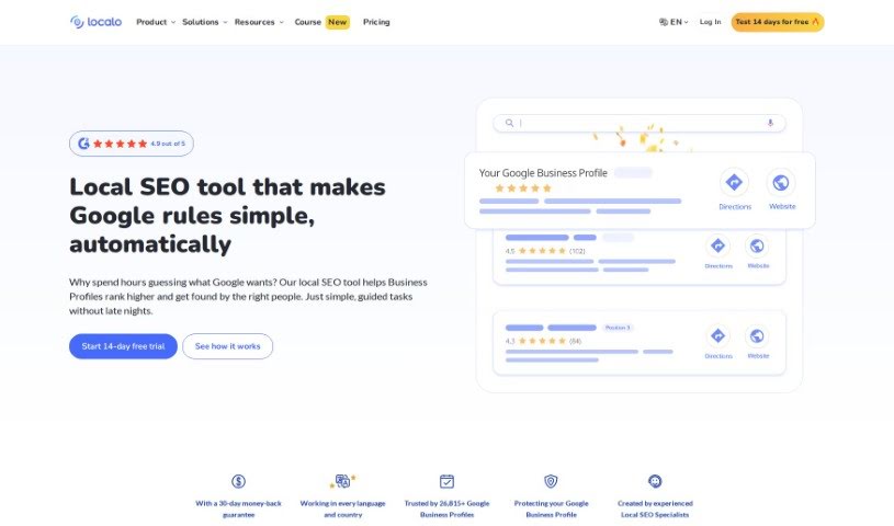 Screenshot of Localo Sites