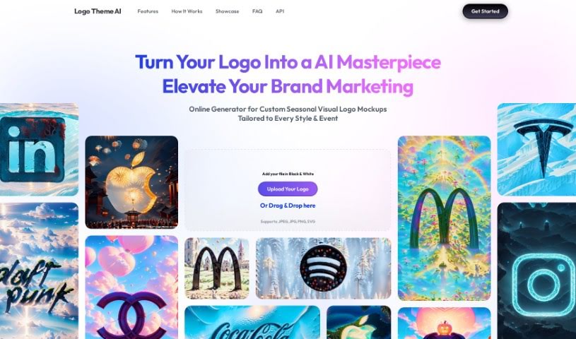 Screenshot of Logo Theme AI