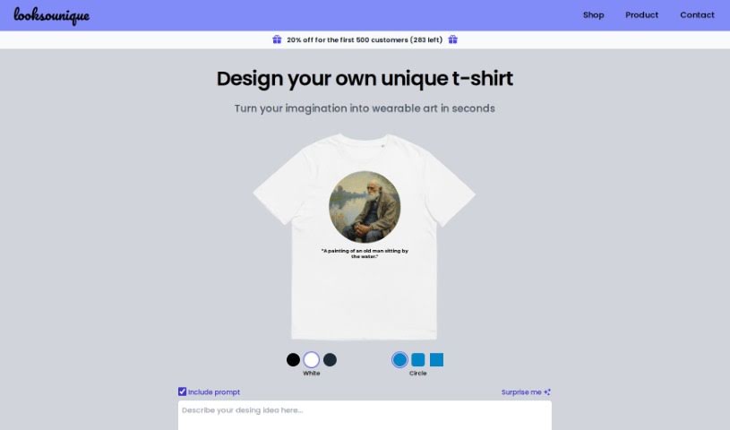 Screenshot of Looksounique