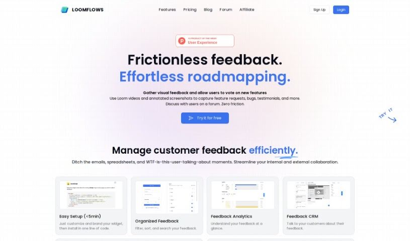 Screenshot of LoomFlows