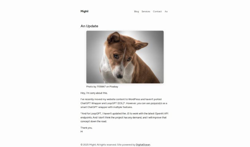 Screenshot of Loopgpt