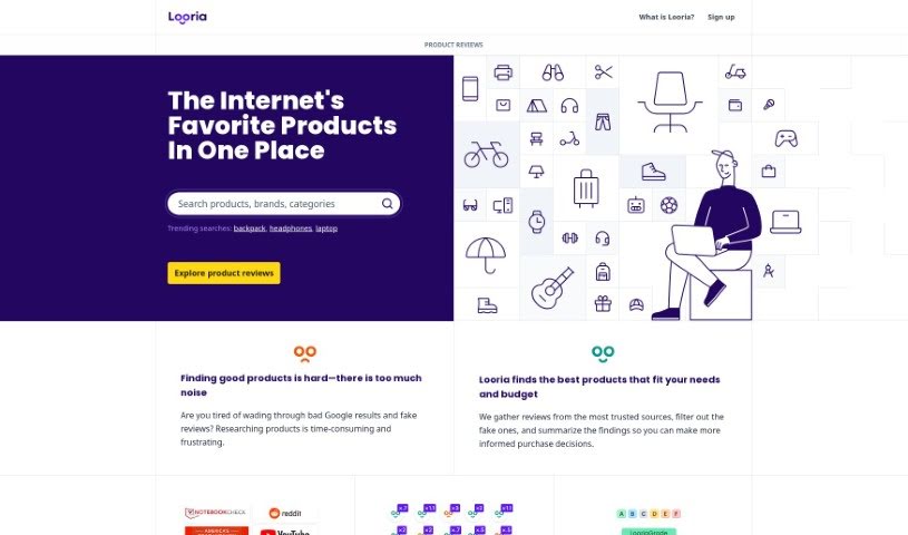 Screenshot of Looria