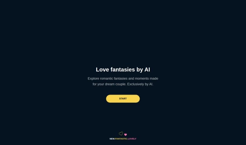 Screenshot of Love fantasies by AI