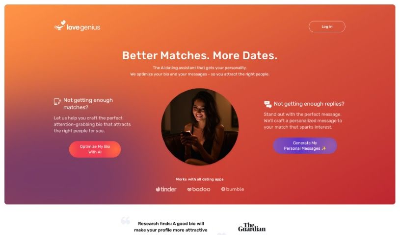 Screenshot of LoveGenius