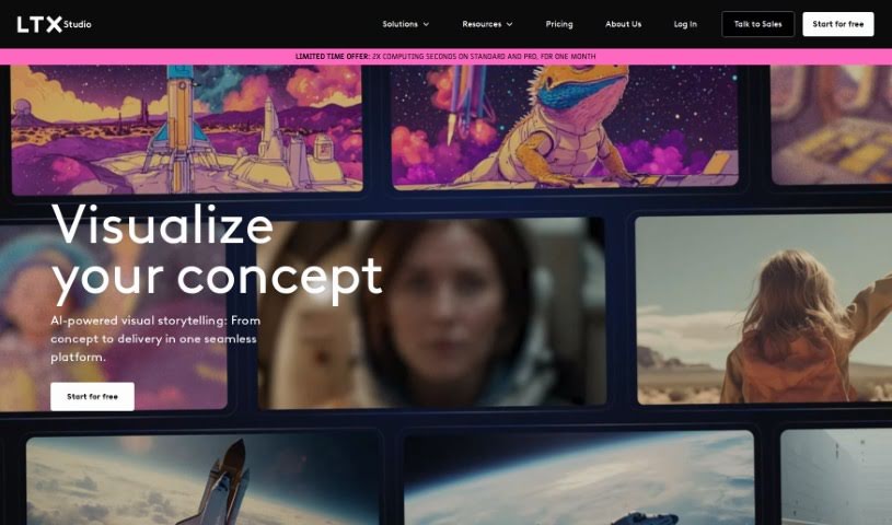 Screenshot of LTX Studio