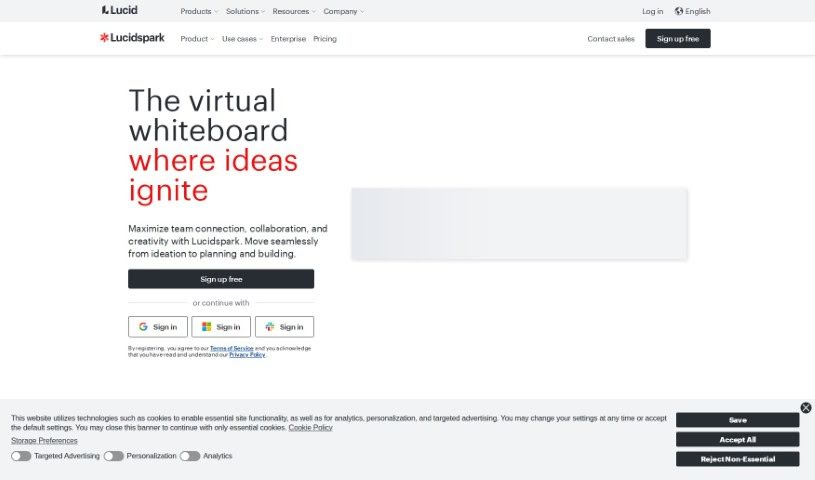 Screenshot of Lucidspark