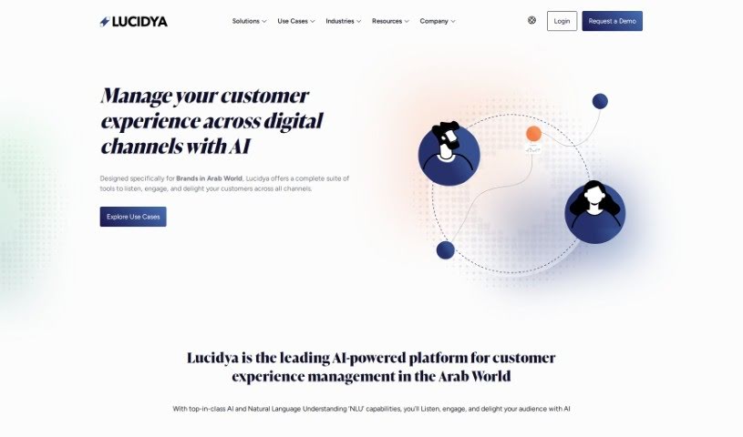 Screenshot of Lucidya