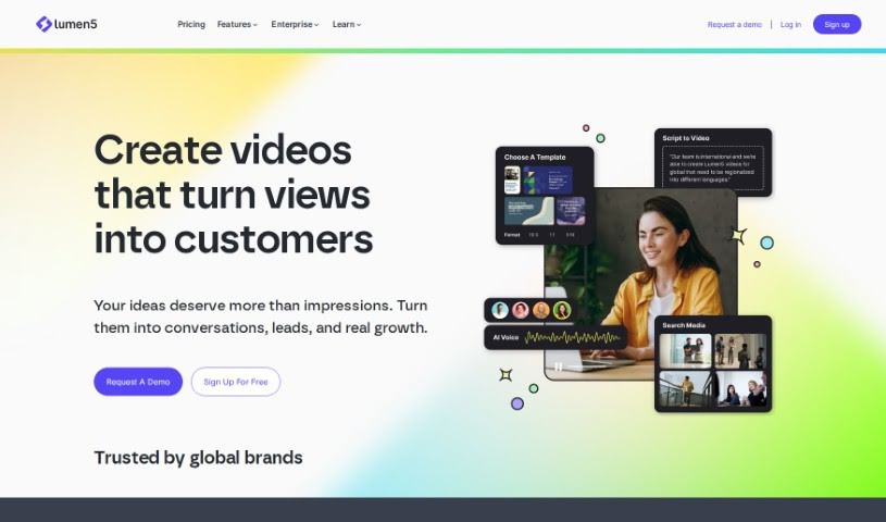 Screenshot of Lumen5