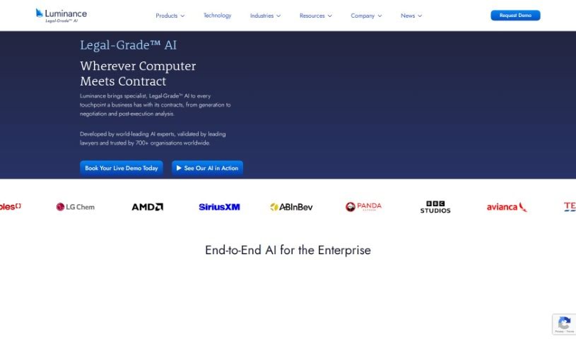 Screenshot of Luminance