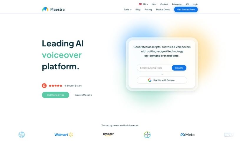 Screenshot of Maestra AI