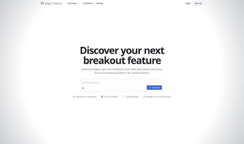 Screenshot of Magic Patterns