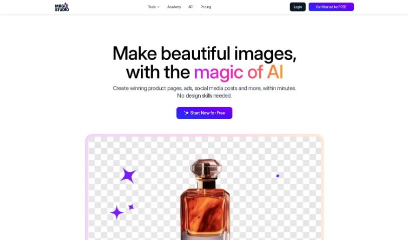 Screenshot of Magic Studio