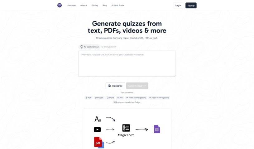 Screenshot of Magicform App