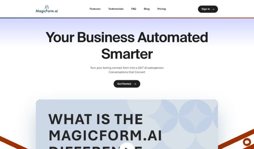 Screenshot of MagicForm