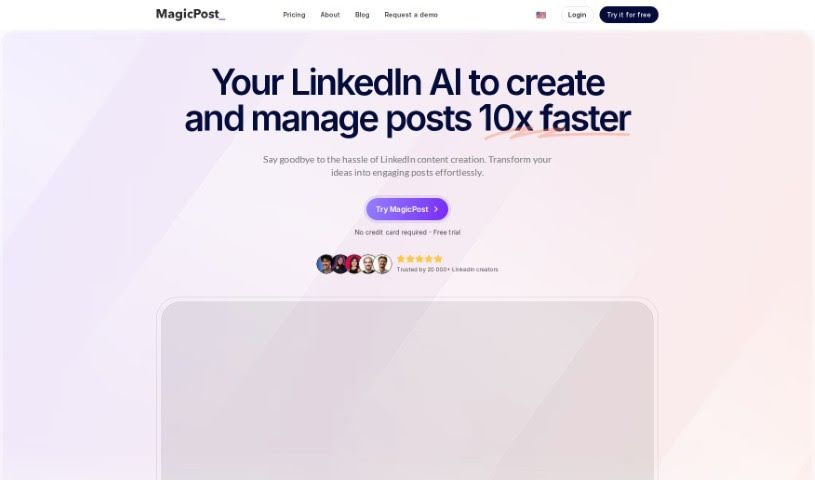 Screenshot of MagicPost