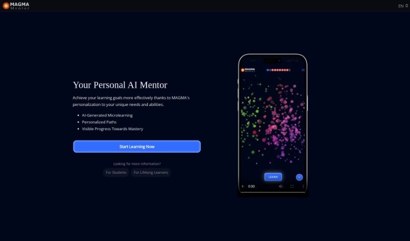Screenshot of Magma Tutor