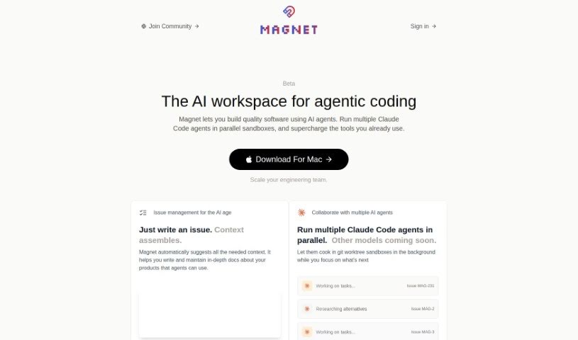 Screenshot of Magnet