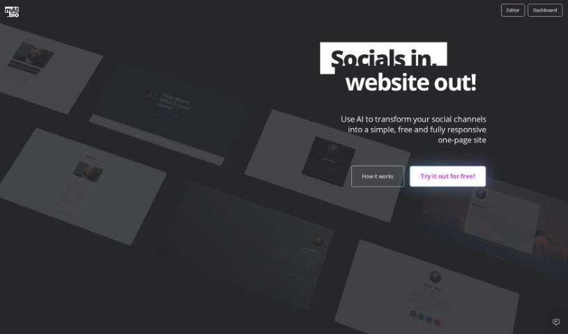 Screenshot of Mai.bio