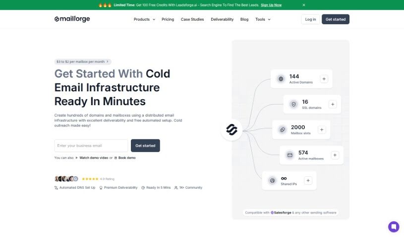 Screenshot of Mailforge