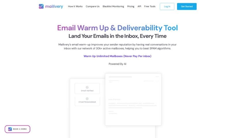 Screenshot of Mailivery