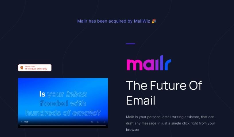 Screenshot of Mailr