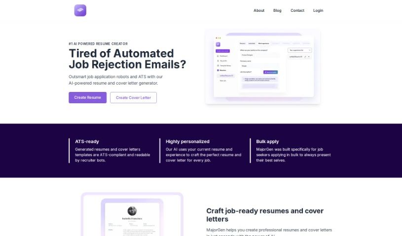 Screenshot of Majorgen