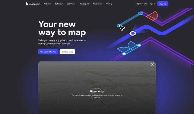 Screenshot of Mappedin