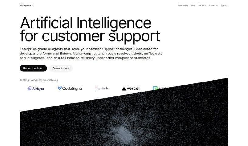 Screenshot of Markprompt