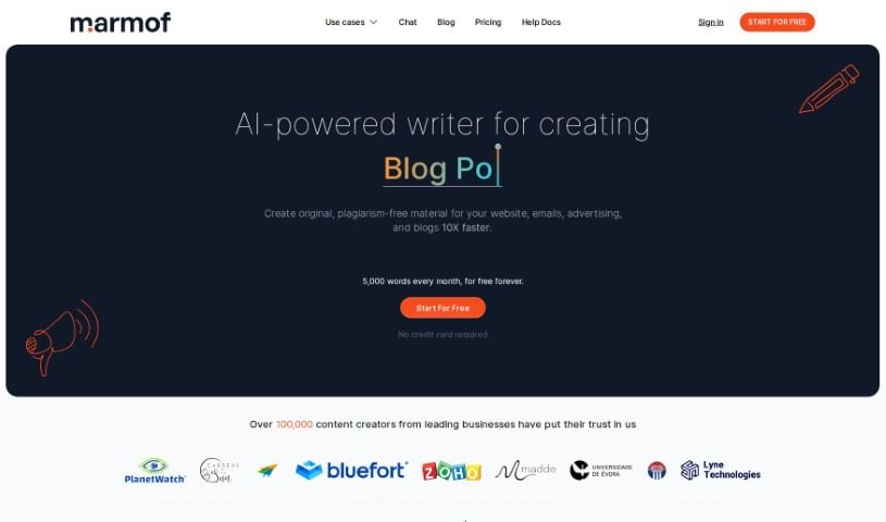 Screenshot of Marmof