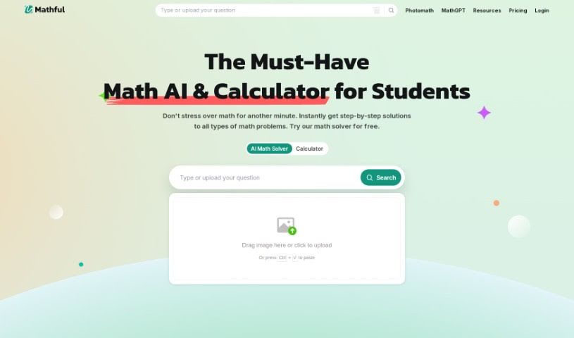 Screenshot of Mathful